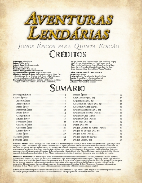 Aventuras Lendárias - Jogos Épicos para Quinta Edição (impresso+PDF) - Imagem 2
