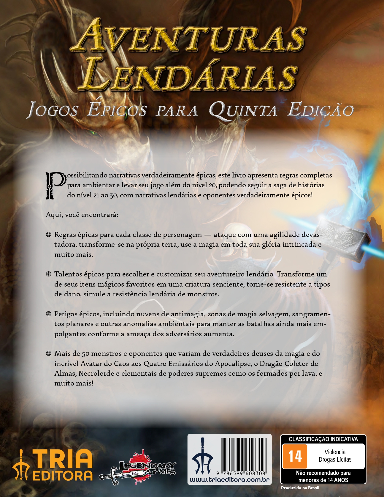 Aventuras Lendárias – Jogos Épicos para Quinta Edição (impresso) - Tria  Editora