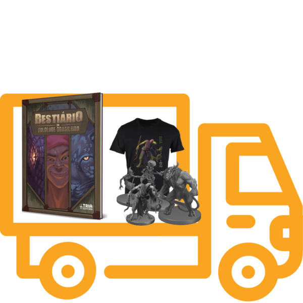 Frete D - Bestiário do Folclore Brasileiro (1 livro + extras)