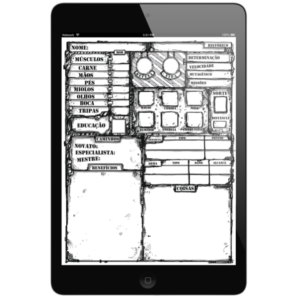 PunkApocalyptic - Ficha de Personagem (PDF)