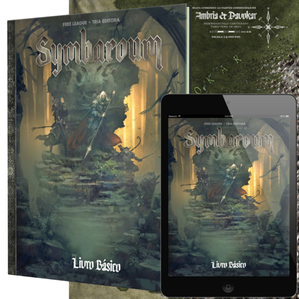 Symbaroum - Livro Básico (impresso+PDF) + Mapa em Tecido de Ambria & Davokar