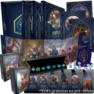 Cosmere RPG: Guerra das Tempestades - Pacote Completo com Dados de Luxo