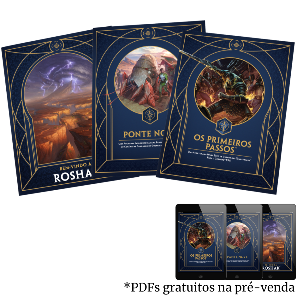 Cosmere RPG: Guerra das Tempestades – Pacote com os livros extras ...
