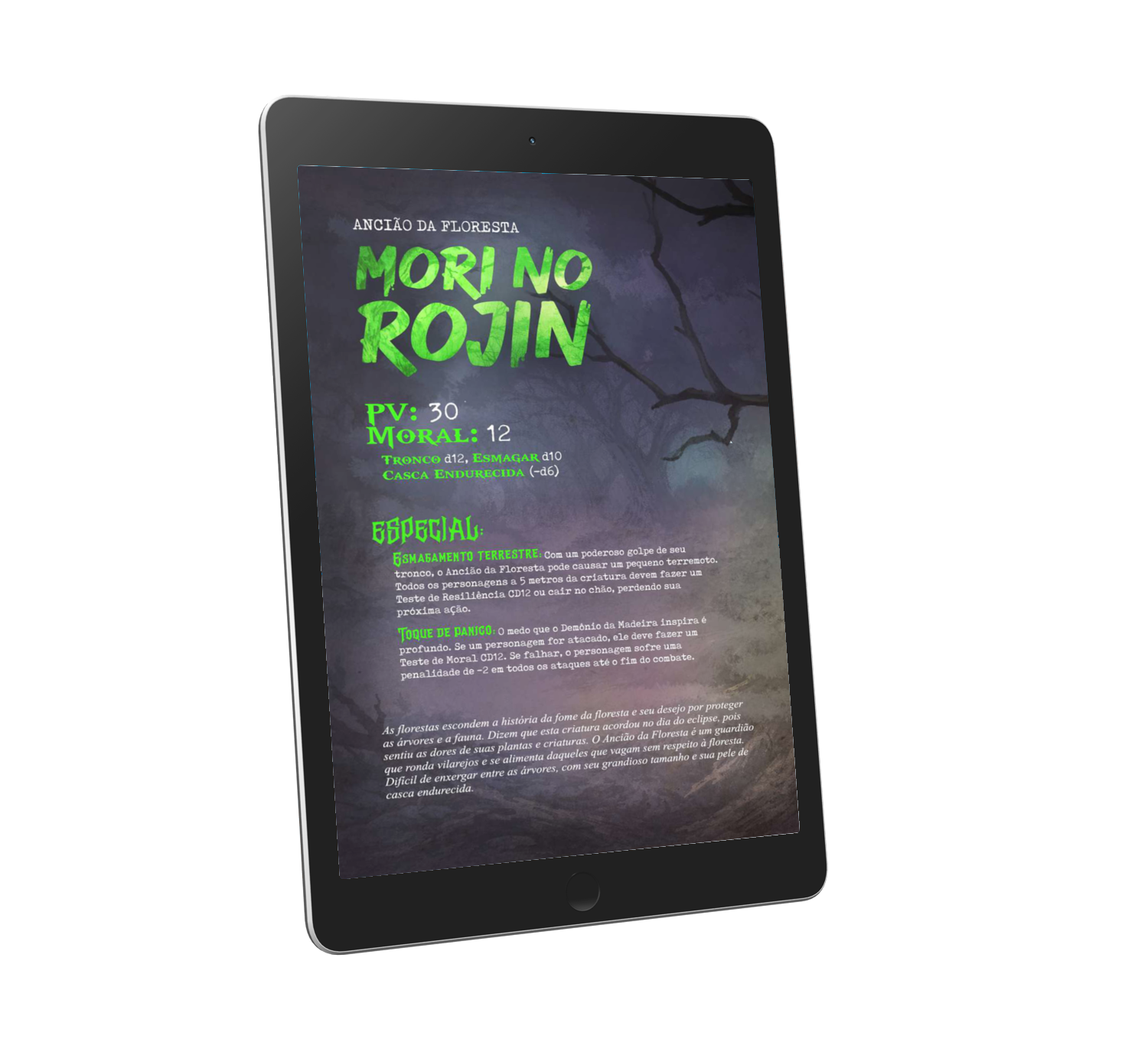ronin monstros tablet lado