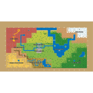 Heroes of Cerulea - Mapa em Tecido do Mundo Superior