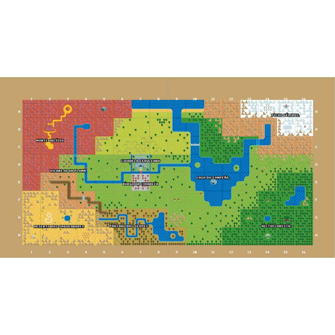 hoc mapa em tecido