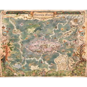 Dragonbane - Mapa em Tecido da Floresta Morta